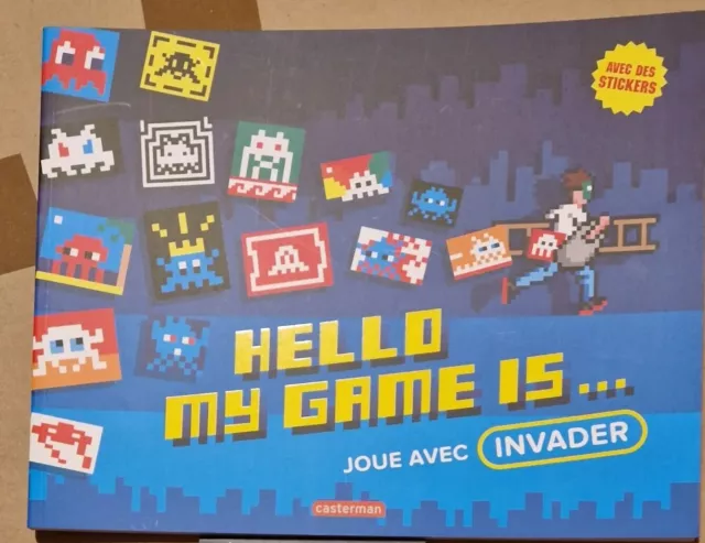 Space Invader Hello My Game is.. sticker Book un signed Limited edition unread