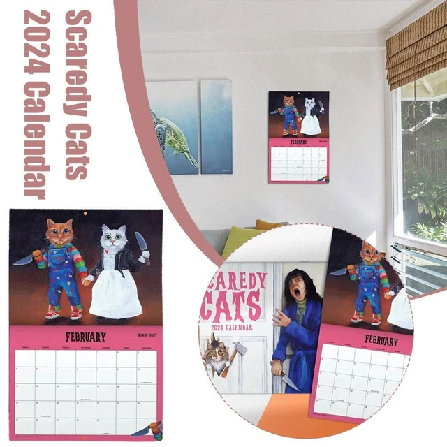 SCAREDY CATS 2024 Monthly Calendar A+ EUR 9,70 PicClick FR