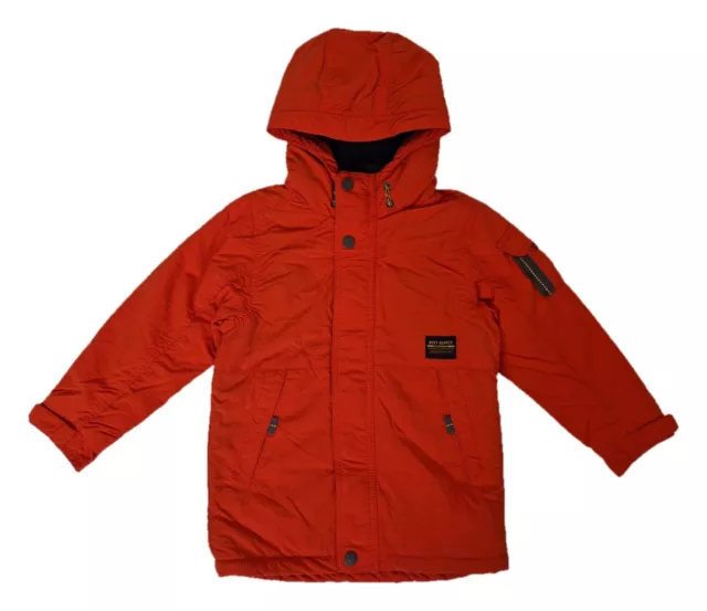 NEXT Orange Utility Parka Jacket Coat With Hood Boys 4-5 Years RRP £28 BNWT