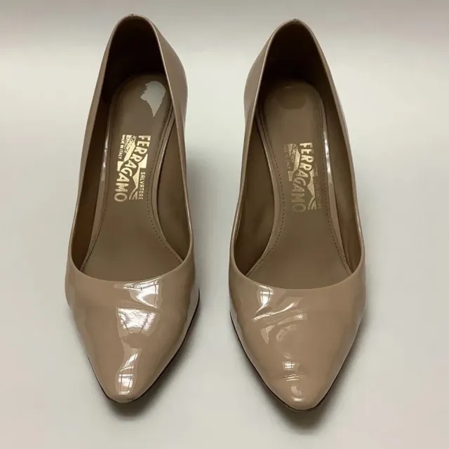 Salvatore Ferragamo patent leather shoes new blush-size 9.5