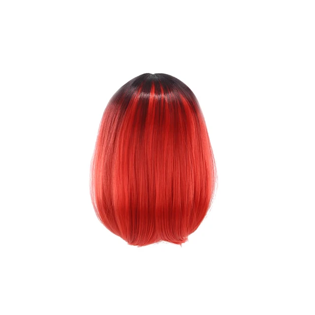 Parrucche Frontali Bob Capelli Umani Biondi Parte Lato Finto Donna Abito Fantastico