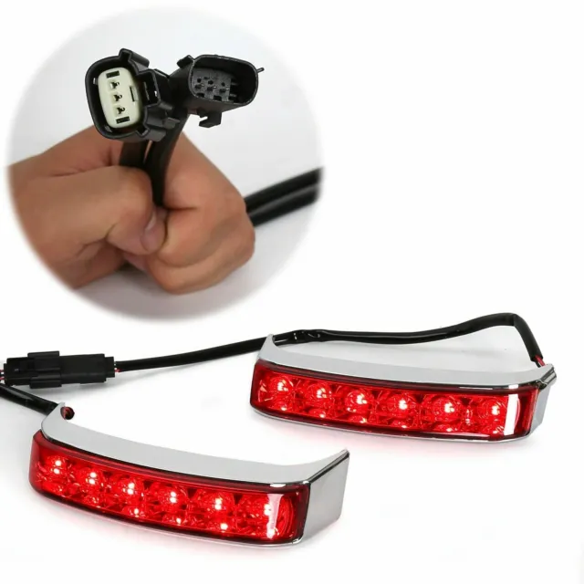 For Harley Touring 2014-2023 Saddlebag Saddle Bags LED Run Brake Turn Lamp Light