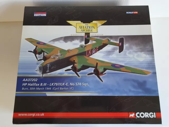 Corgi Aviation AA37202 - 1:72 HP Halifax B.III LK797/LK-E 578 Sqn 1944 - BNIB
