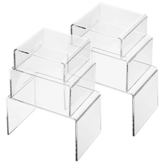 6 STÜCK ACRYL-RISER, transparente Präsentationsständer, Acryl-Display