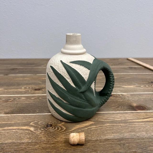 TEQUILA BOTTLE CERAMIC TENOCH Mexico Vintage Decorative Collectible