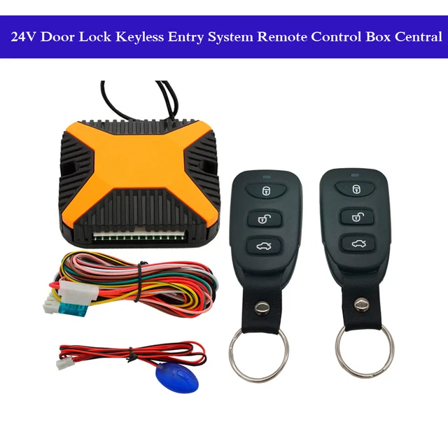 24V Universal Car Auto Door Lock Keyless Entry System Remote Control Central Kit