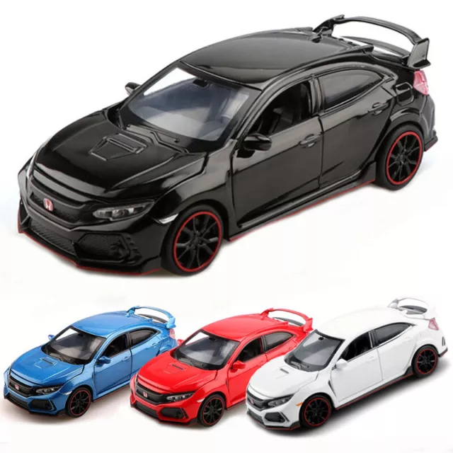 1/32 Honda Civic Type R Alloy Model Car Toy Miniature Simulation
