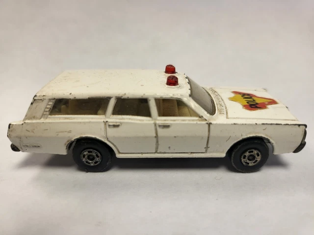 Matchbox 55 new model Police Car Vintage Original F Box Un-Used Circa