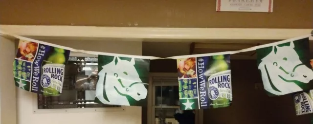 Rolling Rock Extra Pale Latrobe Advertising  35ft Long Banner #HowWeRoll Rare!