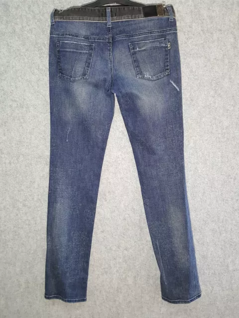 CNC Costume National Jeans Pantaloni Donna Blu Denim Taglia 31 (veste tg. 44-46) 2