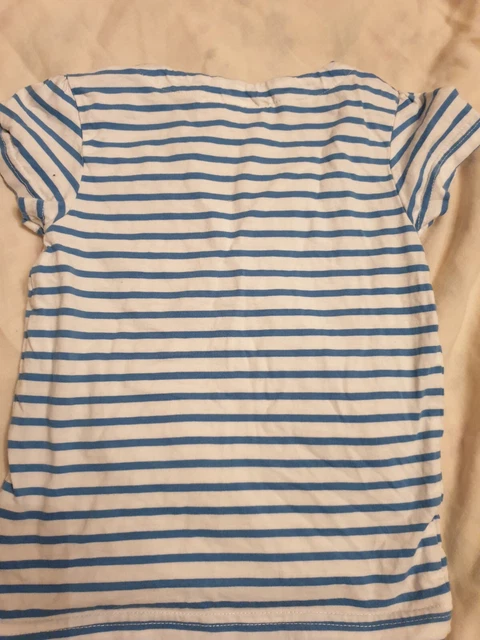 Jojo Maman Bebe Age 4-5 Blue Tit Bird T Shirt Top VGC 4