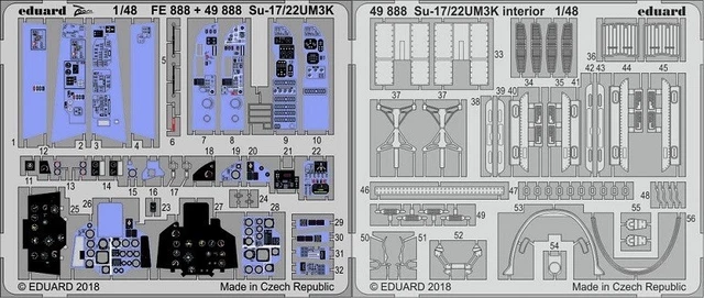 49888 Su-17/22Um3K Interior For 1/48 Kitty Hawk Model Kits