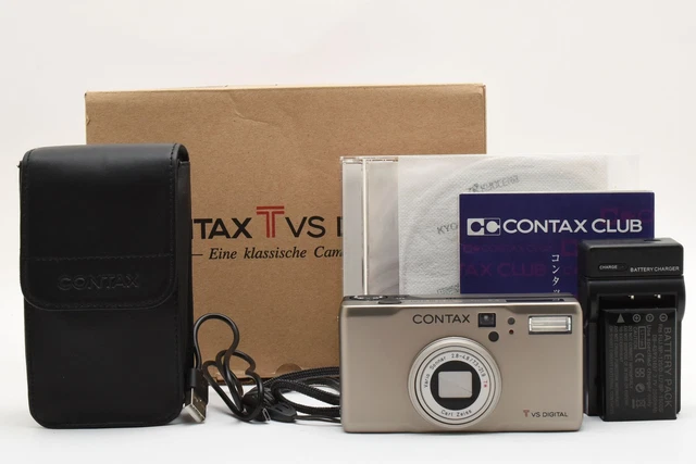 CONTAX Tvs Digital 元箱、ケース、おまけ付き 実写レビュー付き】古いデジタルカメラを楽しむ【コンタックス