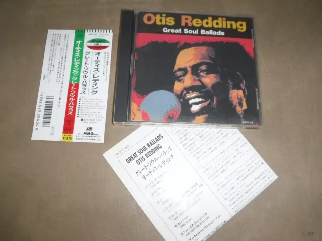 Otis Redding GREAT SOUL BALLADS made in Japan CD 1990 with obi & insert