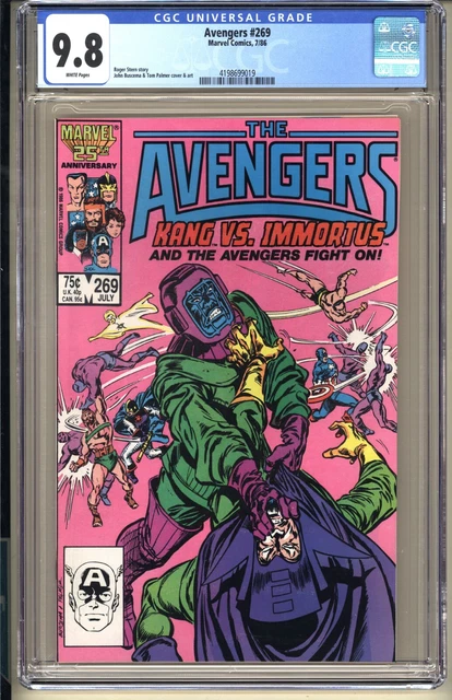 Avengers #269  CGC 9.8 WP NM/MT  Marvel Comics 1986 Kangs Immortus Rama-Tut v1