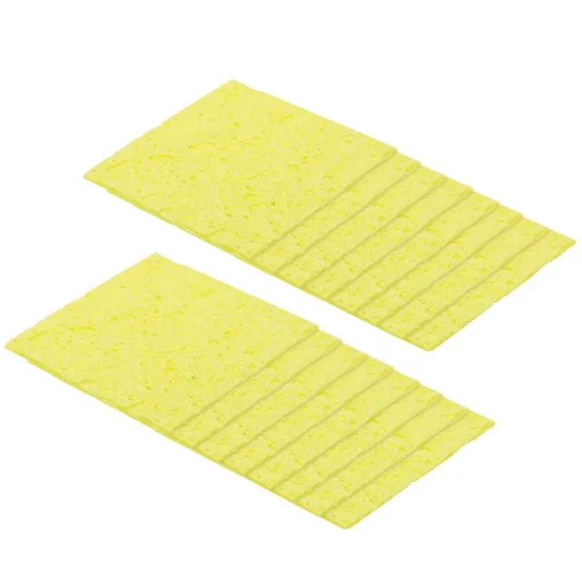 15 pz spugna per saldatura 6 x 6 cm quadrati con fori cuscinetto di pulizia giallo saldatura