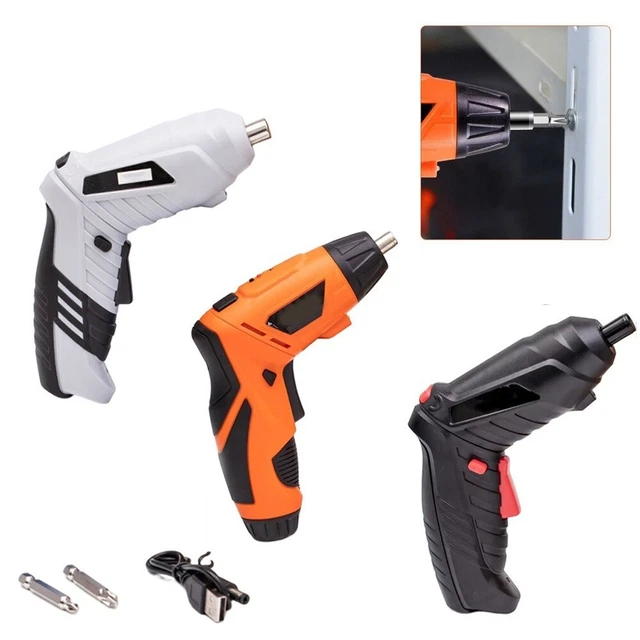 Cacciavite Cavo USB 1 Set 3.6V 6mm Esagonale Bit Batteria Cordless Elettrico