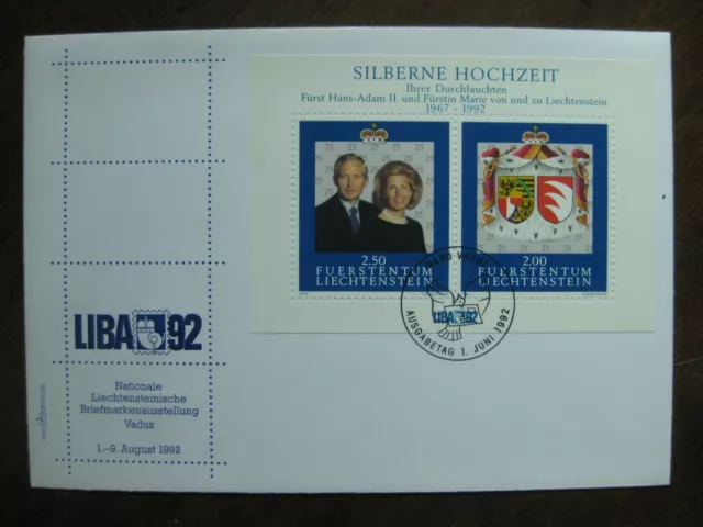 Liechtenstein FDC Mi No. Bloc 14 g37)