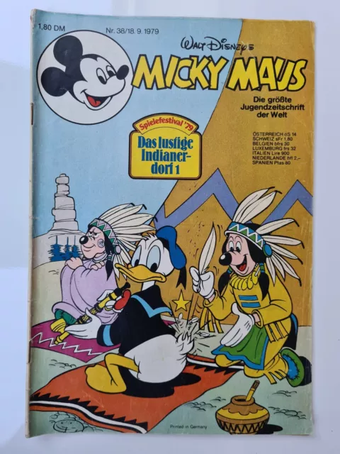 Micky Maus Hefte Walt Disney Sammler alte Ausgaben Nr. 38/18.09. 1979