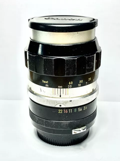 Nikon Nikkor Non Ai -H.C Auto 50mm f/2 Lens W/ Lens Caps