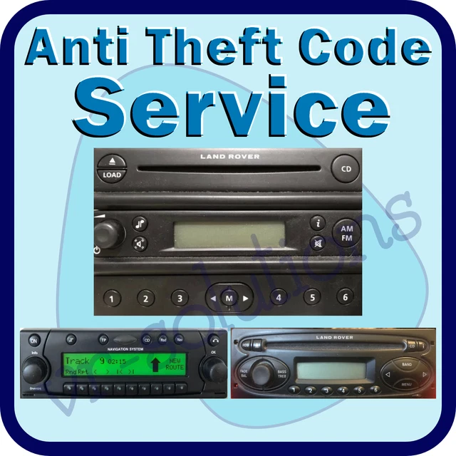 LAND ROVER RADIO CODE player cd freelander defender unlock key