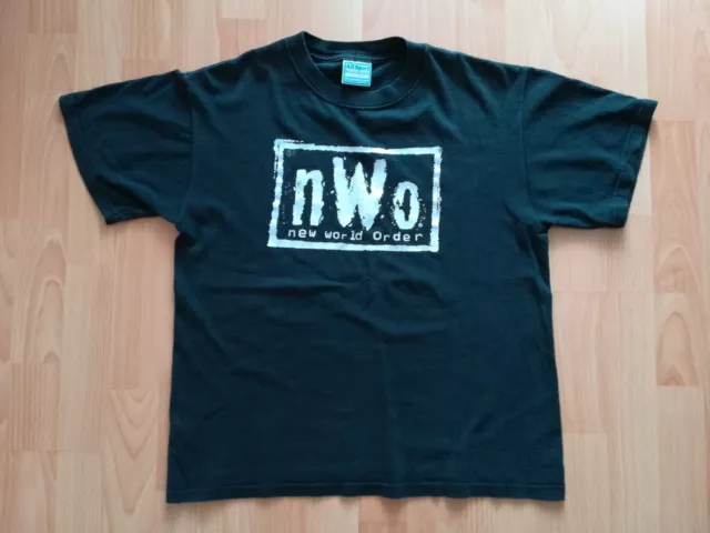 WWF WCW Wrestling NWO New World Order Vintage Shirt Gr. Youth L Hulk Hogan 1998