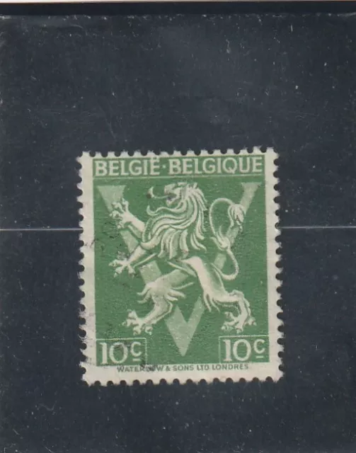 L6164 BELGIQUE timbre Y&T N° 675A de 1945 " Libération  " Oblitéré