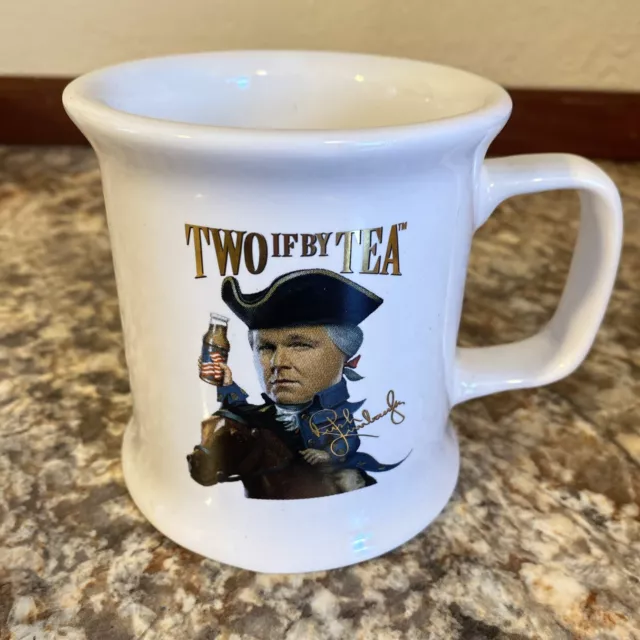 Two if by Tea Rush Limbaugh Coffee Mug Made in USA Collectible Tea Mug
