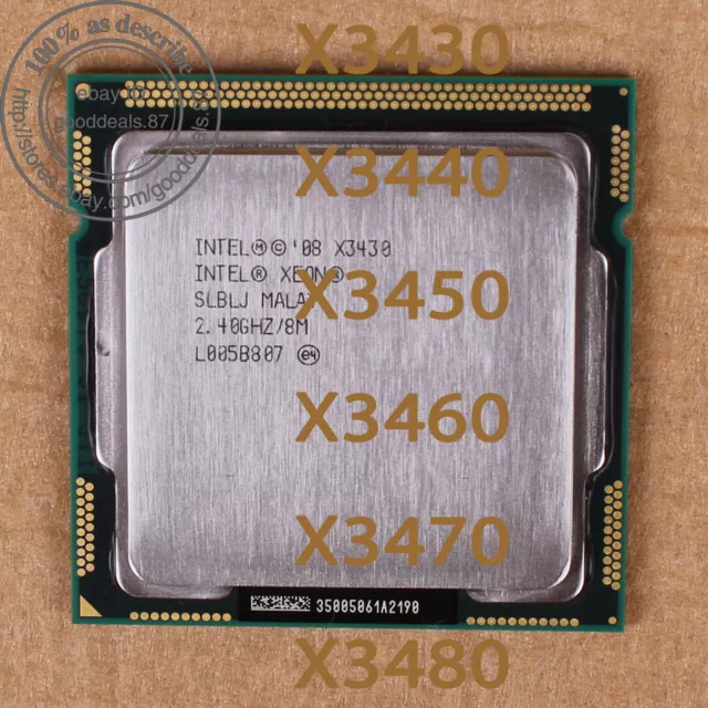 Intel Xeon X3430 X3440 X3450 X3460 X3470 X3480 LGA1156 processore