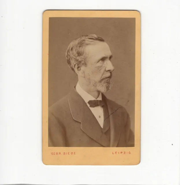 Gebr. Siebe CDV Foto Herrenportrait - Leipzig 1870er