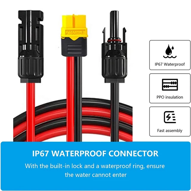 KINGDUO XT90 Auf XT60 Verlängerungskabel – 10AWG Silikonkabel, Längen 10-50 Cm Wählbar