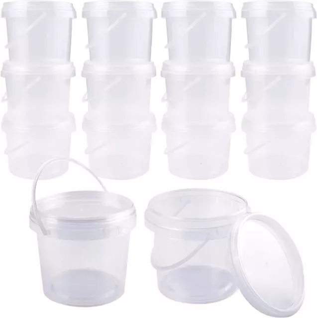 Augshy Small Plastic Containers With Lids 50 Pack Slime 2 oz
