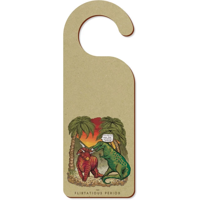 'Flirting T-Rex Dinosaur' 200 mm x 72 mm colgador de puerta (DH00034861)