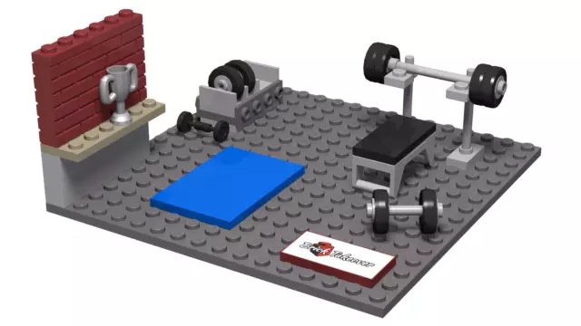 LEGO Minifiguren Set - City Fitnessstudio Gym für Figuren Männchen Fitness