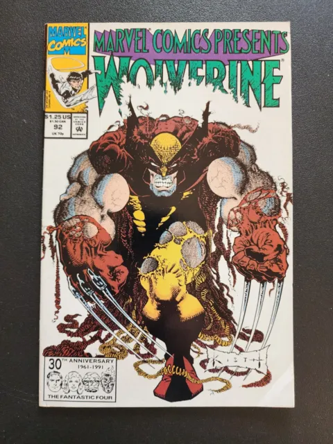 Marvel Comics Presents #92 December 1991 Wolverine Ghost Rider Sam Keith Cover