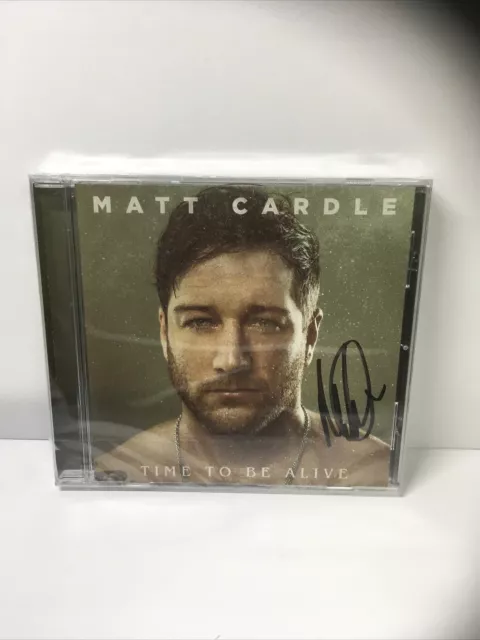 Matt Cardle - Time To Be Alive HAND SIGNED AUTOGRAPHED CD Album New SEALED