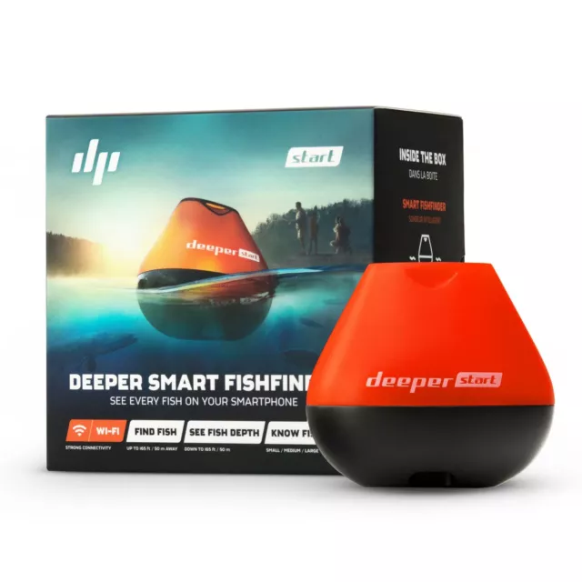 Deeper Start Sonar Wifi Echolot Fishfinder zum Auswerfen vom Ufer