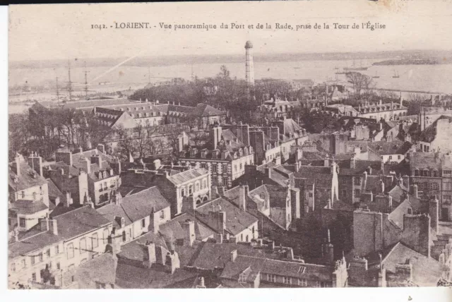 Cpa Lorient Panoramic View Of The Port And Harbor Taken From The Church Tower