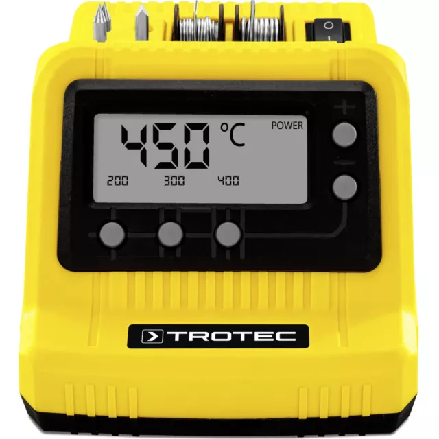 TROTEC Digitale Lötstation PSIS 10-230V Lötkolben Lötgerät (200-450°C) 2