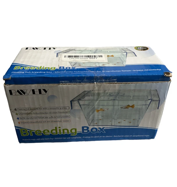 Pawfly Fish Breeding Box Tank Hatchery Incubator Aquarium Isolation Box Baby Med