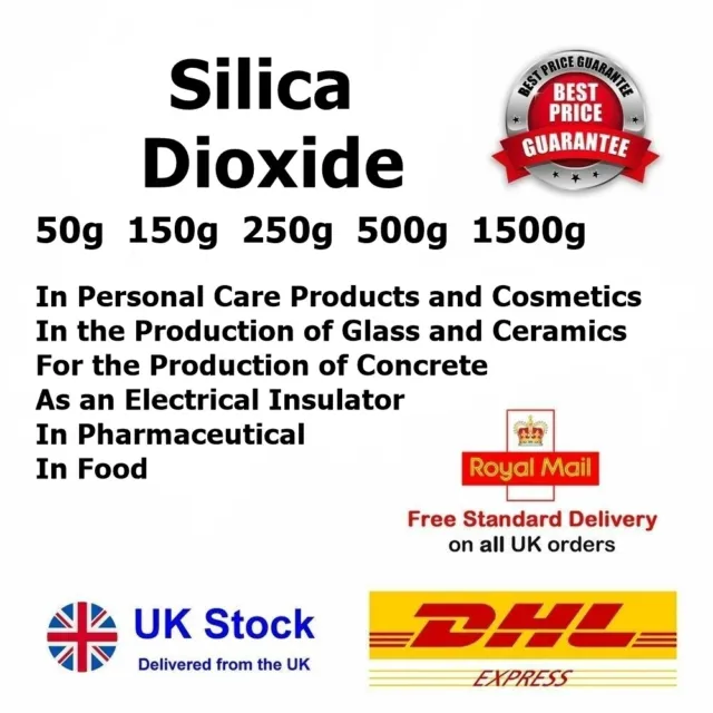 50g - 1.5kg SILICA DIOXIDE Technical Grade / Personal Care Products & Cosmetics