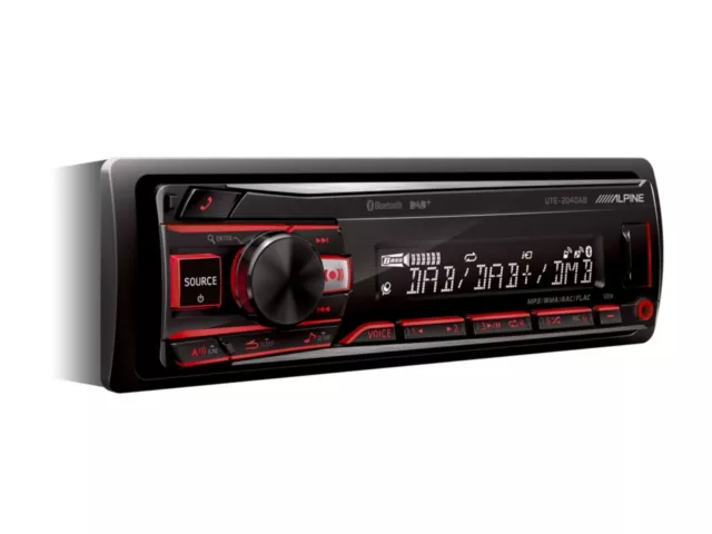 Alpine UTE-204DAB DIGITAL MEDIA RECEIVER MIT DAB+ UND  Bluetooth Autoradio OVP