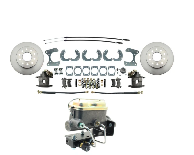 FORD 9& REAR Disc Brake Conversion Kit & Master Cylinder / Adjustable