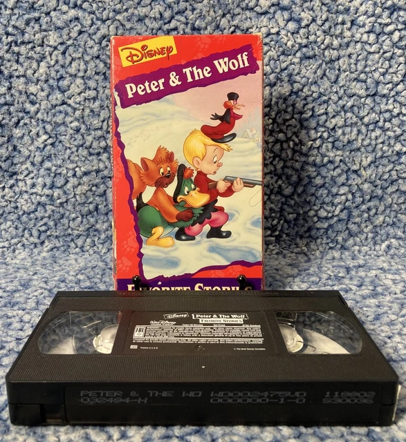 DISNEY FAVORITE STORIES: Peter & The Wolf VHS 1994 Kids Cartoon £13.06