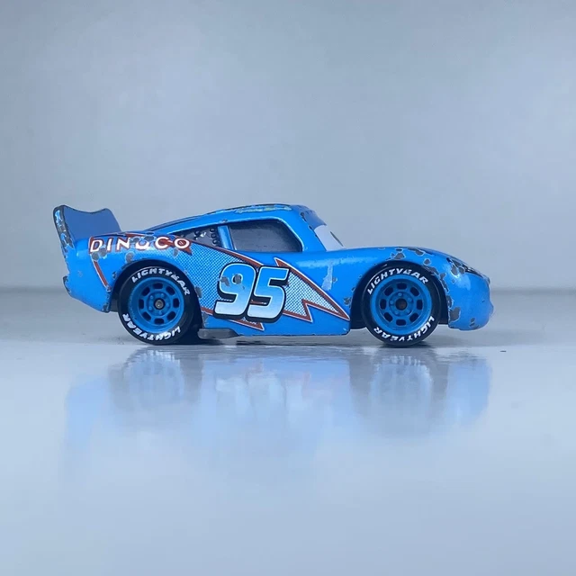 DISNEY PIXAR CARS Diecast Cars Dinoco Lightning McQueen Metal 1:55 ...