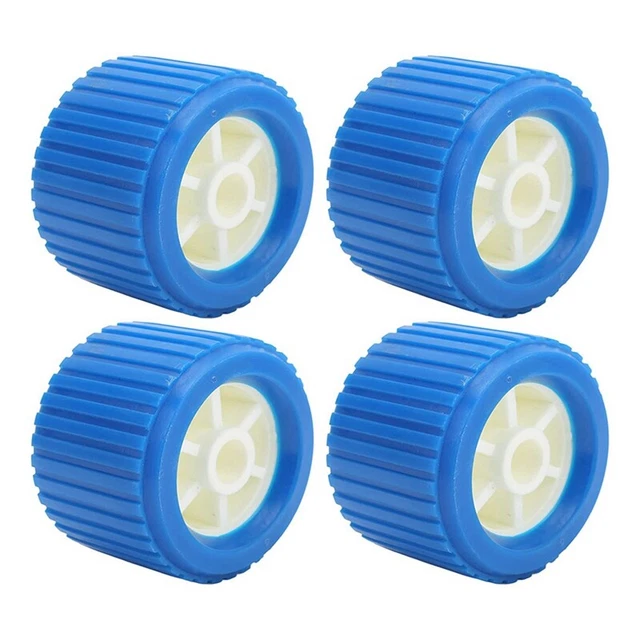 4 PEZZI morsetto barca a costine Wobble Rollers, rimorchio scooter barca ramp V9U2