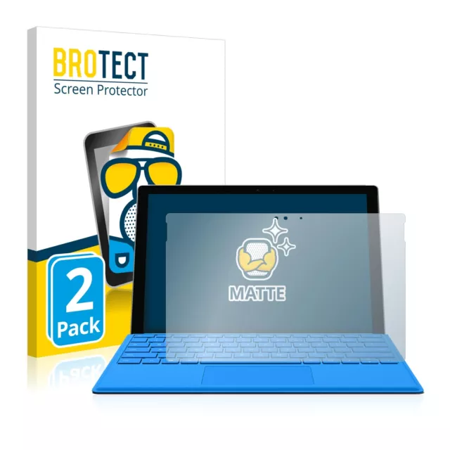 2x Antiriflesso Pellicola Protettiva Opaca per Microsoft Surface Pro 4