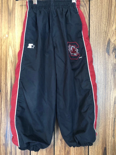 Starter USC Gamecock Windbreaker Track Pants w/ Pockets Boy's Size Extra Small s