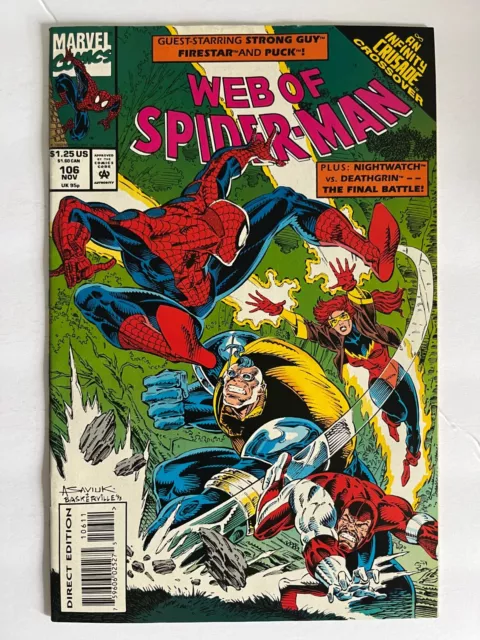 Web of Spider-Man #106 Marvel Comics VF Infinity War Crossover