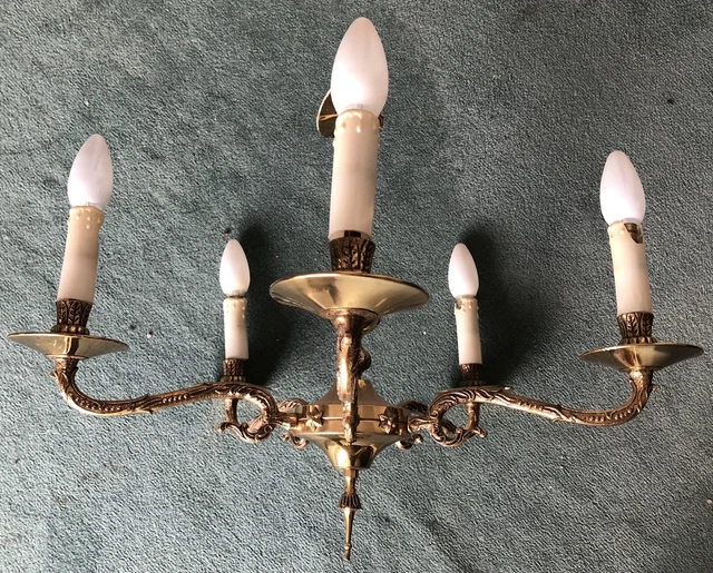 Vintage Ornate Classic Retro 5 Arm Chandelier Ceiling Light
